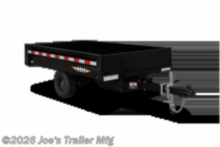 New 2027 H&H Trailers 54x8 2900GVWR Convertible Panels/Detachable Tongue Dump Trailer