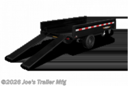 New 2027 H&H Trailers 54x8 2900GVWR Convertible Panels/Detachable Tongue Dump Trailer