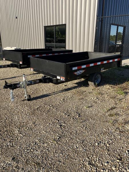 New 2027 H&H Trailers 54x8 2900GVWR Convertible Panels/Detachable Tongue Dump Trailer