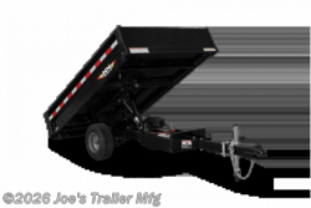 New 2027 H&H Trailers 54x8 2900GVWR Convertible Panels/Detachable Tongue Dump Trailer