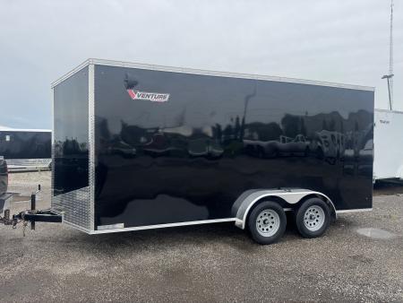 New 2026 7x16 Cargo / Enclosed Trailer with 7' inside height