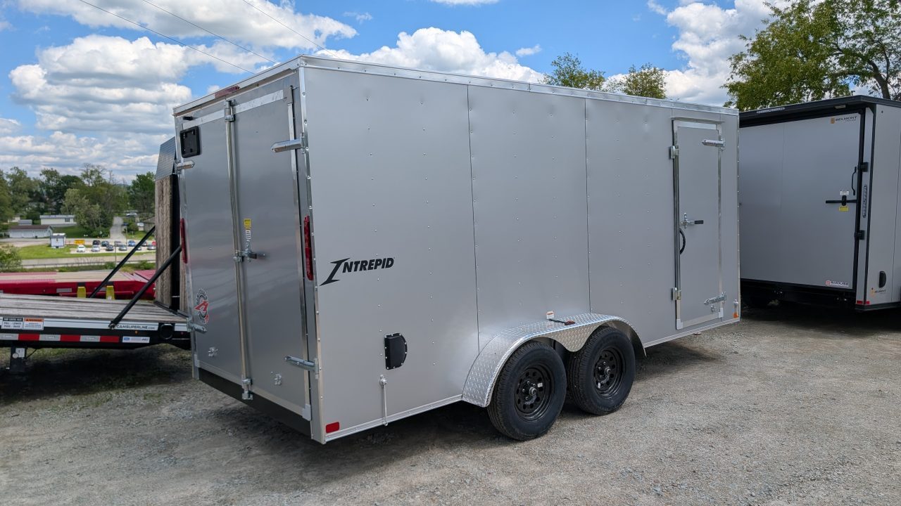 New 2027 Homesteader 7x16 Intrepid V-Nose Cargo Trailer w/ Barn Doors