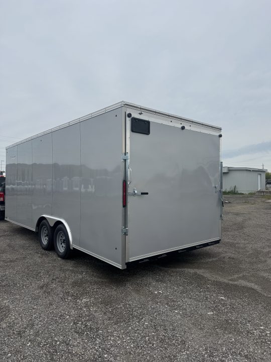 New NEW 2026 8.5X20 ENCLOSED CARGO CAR TRAILER, 7' INSIDE HEIGHT, REAR RAMP