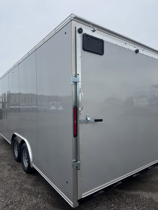 New NEW 2026 8.5X20 ENCLOSED CARGO CAR TRAILER, 7' INSIDE HEIGHT, REAR RAMP