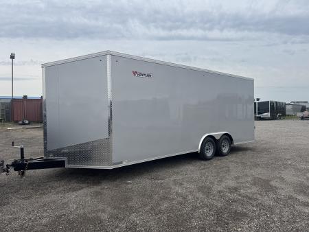New NEW 2026 8.5X20 ENCLOSED CARGO CAR TRAILER, 7' INSIDE HEIGHT, REAR RAMP