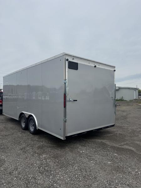 New NEW 2026 8.5X20 ENCLOSED CARGO CAR TRAILER, 7' INSIDE HEIGHT, REAR RAMP
