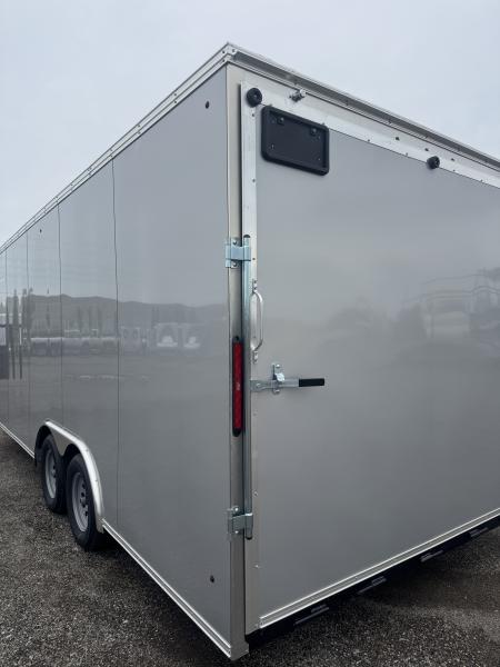 New NEW 2026 8.5X20 ENCLOSED CARGO CAR TRAILER, 7' INSIDE HEIGHT, REAR RAMP