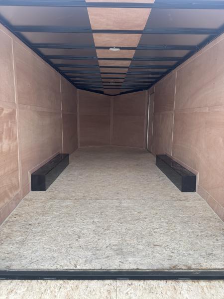 New NEW 2026 8.5X20 ENCLOSED CARGO CAR TRAILER, 7' INSIDE HEIGHT, REAR RAMP