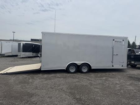 New NEW 2026 8.5X20 ENCLOSED CARGO CAR TRAILER, 7' INSIDE HEIGHT, REAR RAMP