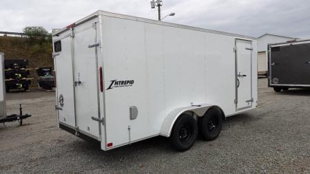 New 2027 Homesteader 7x16 Intrepid V-Nose Cargo Trailer w/ Barn Doors
