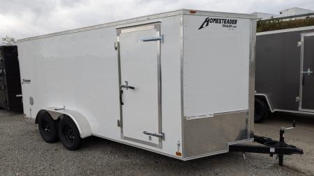 New 2027 Homesteader 7x16 Intrepid V-Nose Cargo Trailer w/ Barn Doors