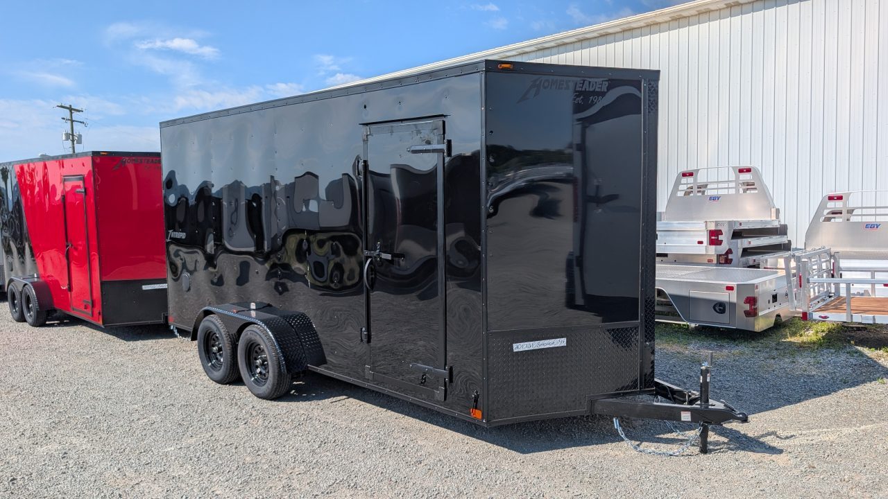 New 2027 Homesteader 7x16 Intrepid V-Nose Cargo Trailer w/ Ramp Door (84" Inside)