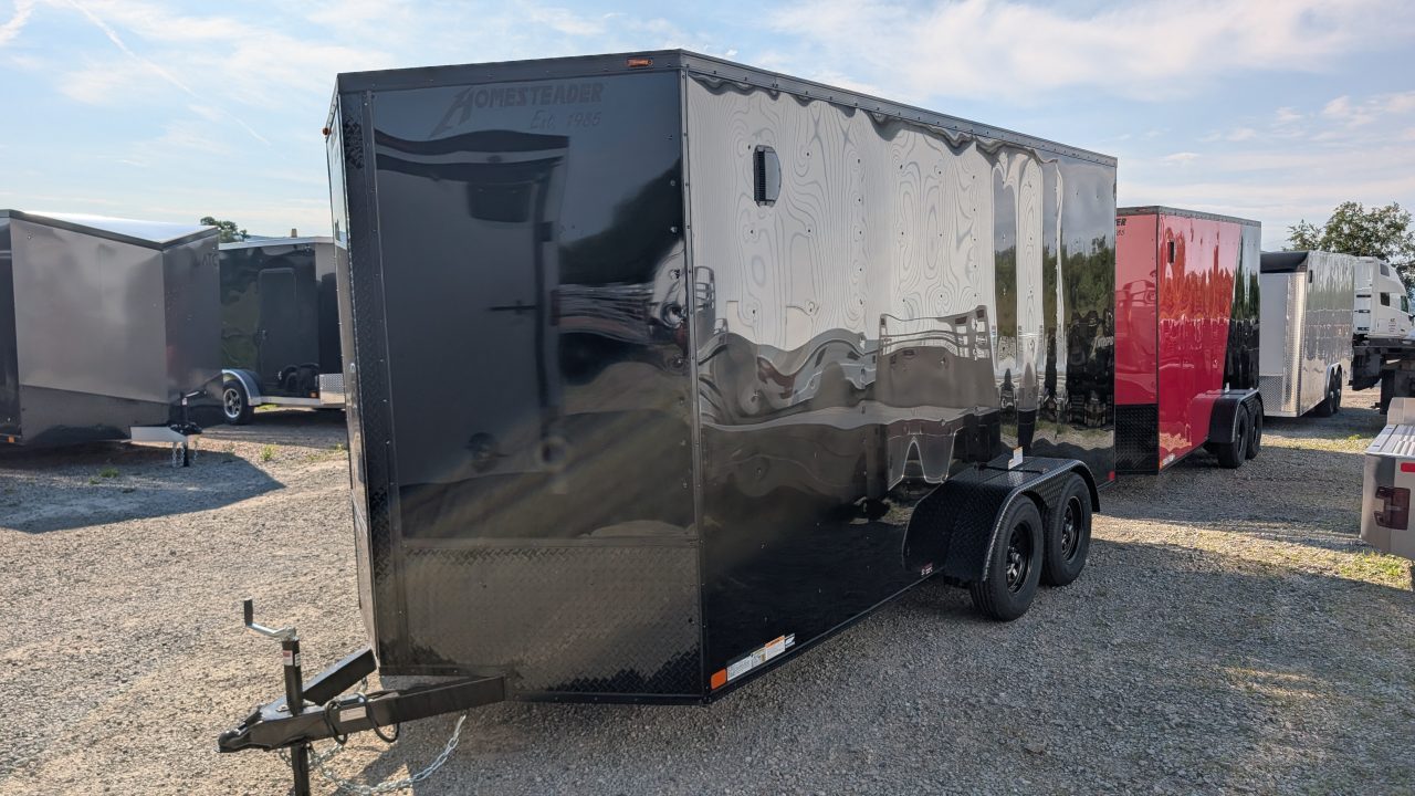 New 2027 Homesteader 7x16 Intrepid V-Nose Cargo Trailer w/ Ramp Door (84" Inside)