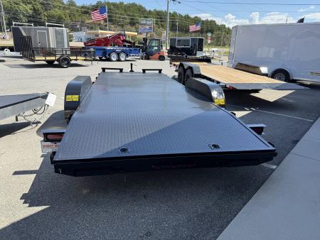 New 2026 P & T Trailers 7K 82x17+3 STEEL CARHAULER REMOVABLE FENDERS 2 BRAKES Car Hauler