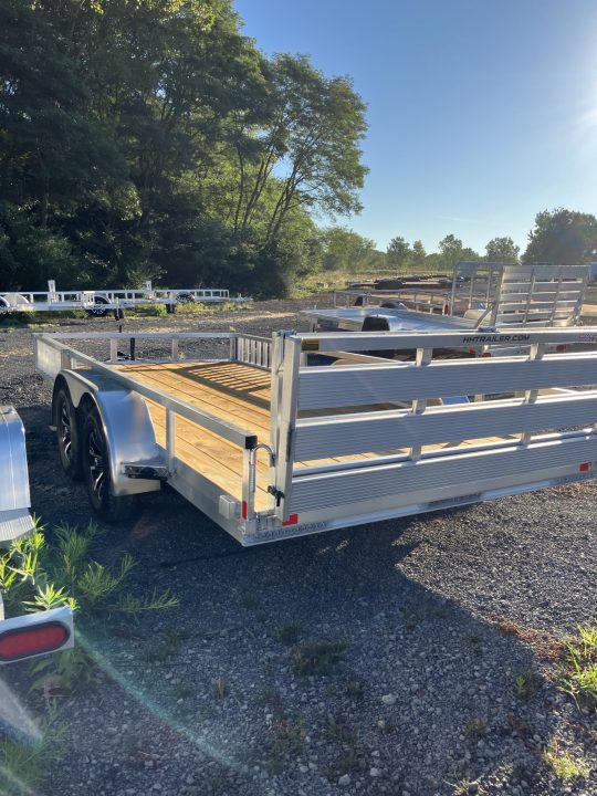 New 2027 H&H Trailers 82x16 7000 GVWR Aluminum ATV Trailer
