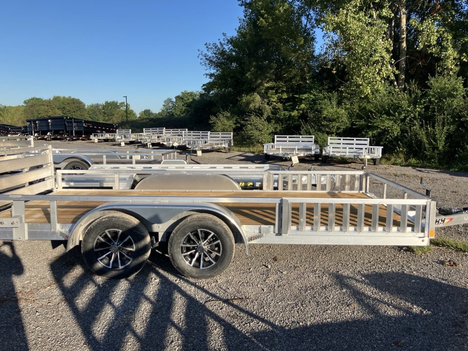 New 2027 H&H Trailers 82x16 7000 GVWR Aluminum ATV Trailer