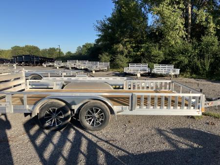 New 2027 H&H Trailers 82x16 7000 GVWR Aluminum ATV Trailer