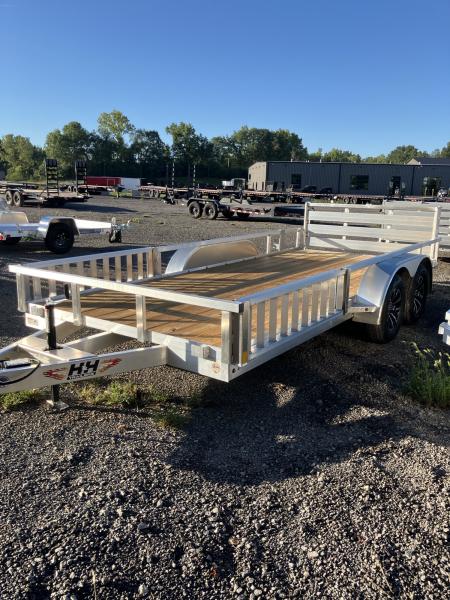 New 2027 H&H Trailers 82x16 7000 GVWR Aluminum ATV Trailer