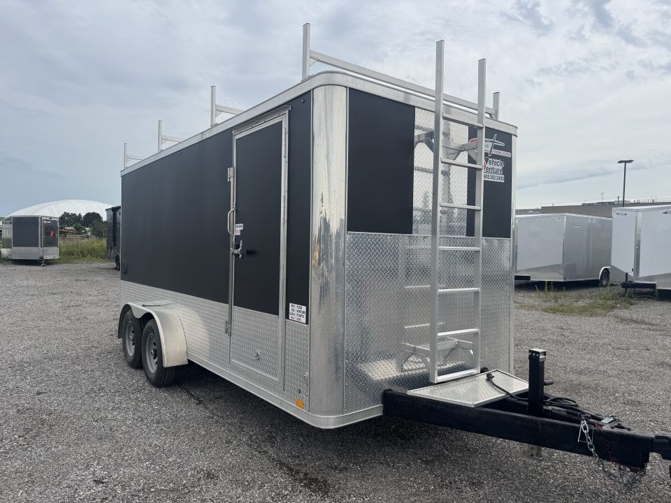 Used USED 2023 7X16 ENCLOSED CARGO TRAILER - CONTRACTOR SERIES