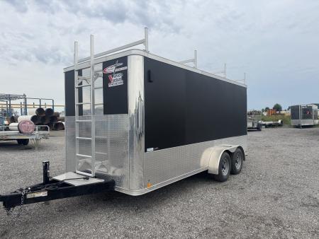 Used USED 2023 7X16 ENCLOSED CARGO TRAILER - CONTRACTOR SERIES
