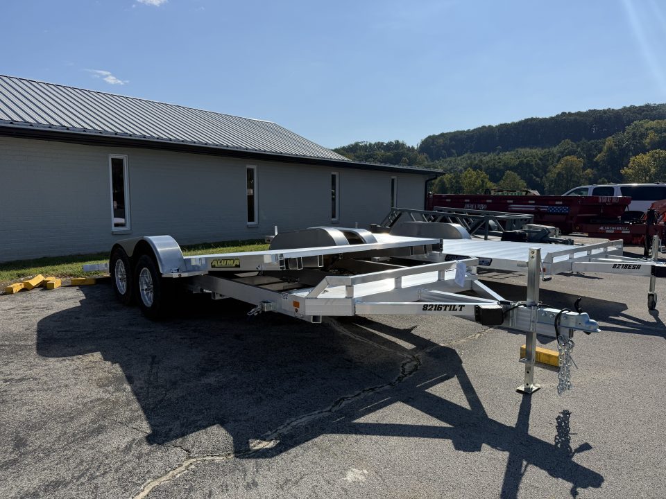 New 2027 Aluma 8216 TILT-TA-EL-RTD Car Hauler