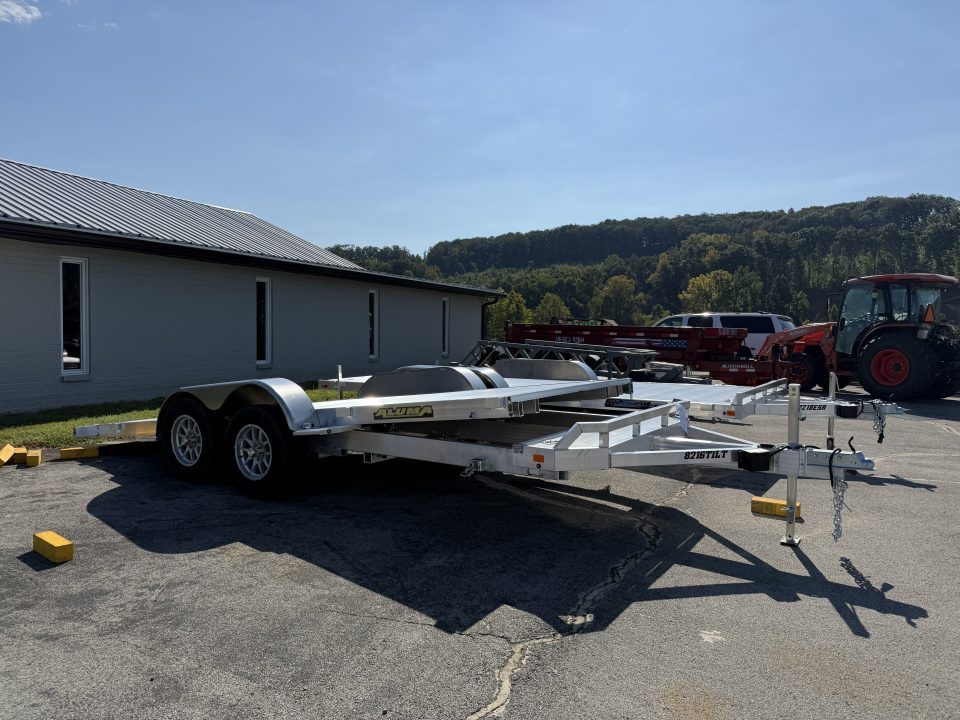 New 2027 Aluma 8216 TILT-TA-EL-RTD Car Hauler