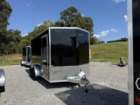 New 2027 ALCOM 7X14 XLT STEALTH POLY 6'' ADD HEIGHT Cargo / Enclosed Trailer