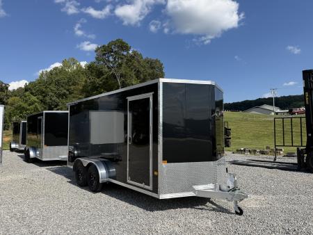 New 2027 ALCOM 7X16 XLT STEALTH POLY 6'' ADD HEIGHT Cargo / Enclosed Trailer