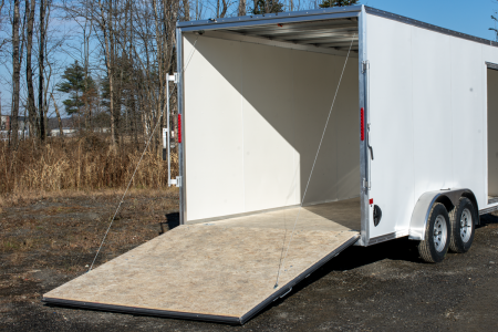 New 2026 Mission 7.5x14 All-Aluminum Enclosed Trailer | Tandem Axle | Rear Canopy