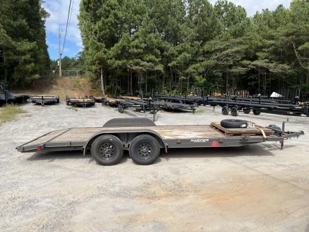 Used USED 2025 82X20 7K WOOD FLOOR CAR HAULER WITH WINCH PLATE AND BATTERY BOX ($288 DOWN ON RTO CONTRACT)