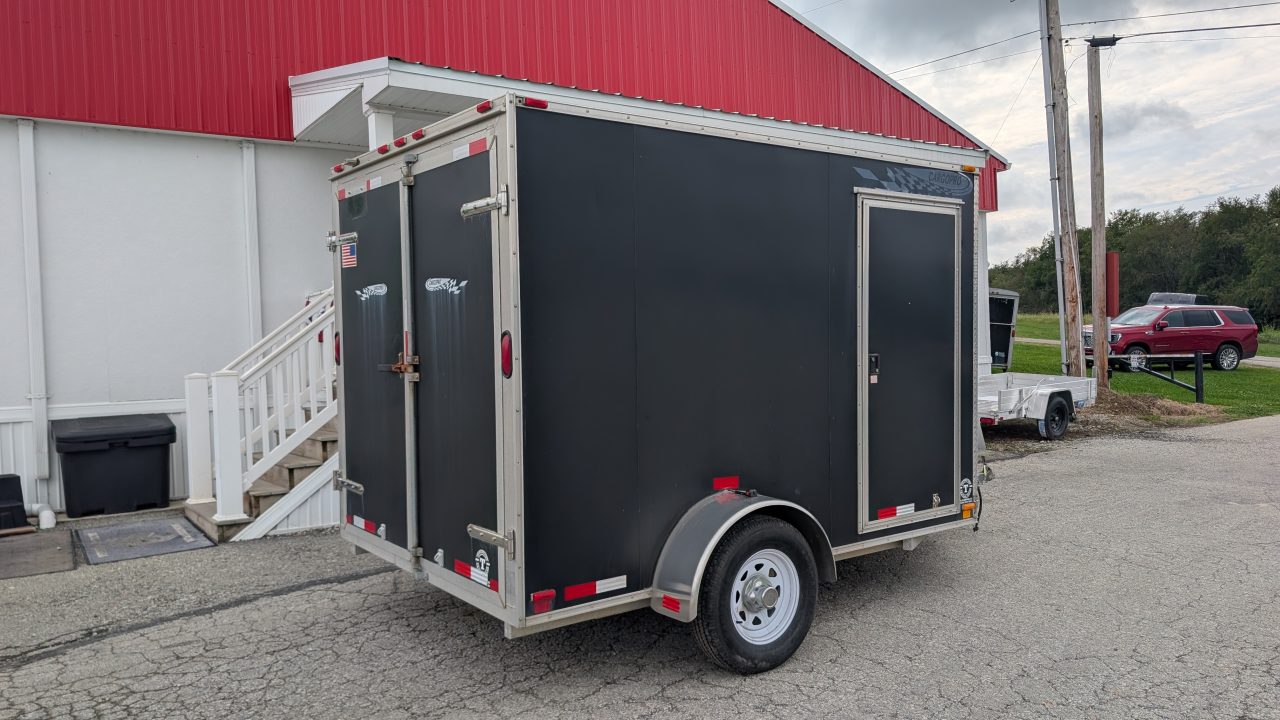 Used 2004 7x12 Cargo Pro ALL ALUMINUM Cargo Trailer w/ Barn Doors