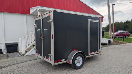 Used 2004 7x12 Cargo Pro ALL ALUMINUM Cargo Trailer w/ Barn Doors