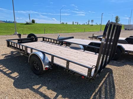 Used 2024 PJ Trailers 83 x 14 U8 Single Axle Channel Utility Trailer with 3500lb. Axle, Electric Jack, Spare Tire and Mount, Plus More!!