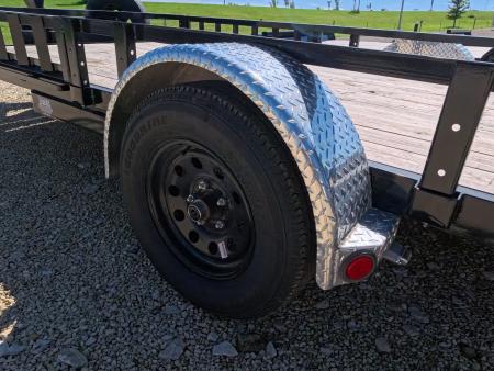 Used 2024 PJ Trailers 83 x 14 U8 Single Axle Channel Utility Trailer with 3500lb. Axle, Electric Jack, Spare Tire and Mount, Plus More!!
