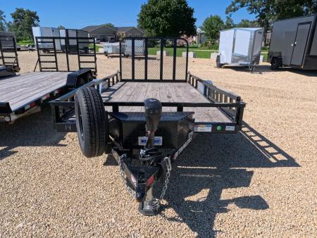 Used 2024 PJ Trailers 83 x 14 U8 Single Axle Channel Utility Trailer with 3500lb. Axle, Electric Jack, Spare Tire and Mount, Plus More!!