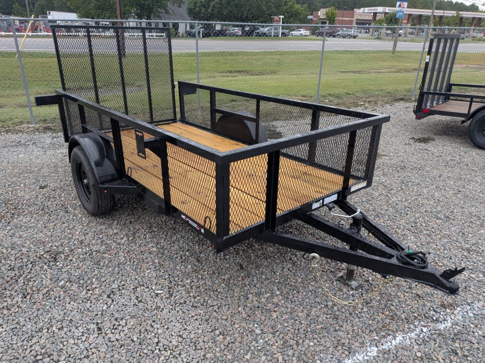 New 2027 MTX Trailers 5x10 w/ 2' Expanded Metal Sides & Tailgate Utility Trailer