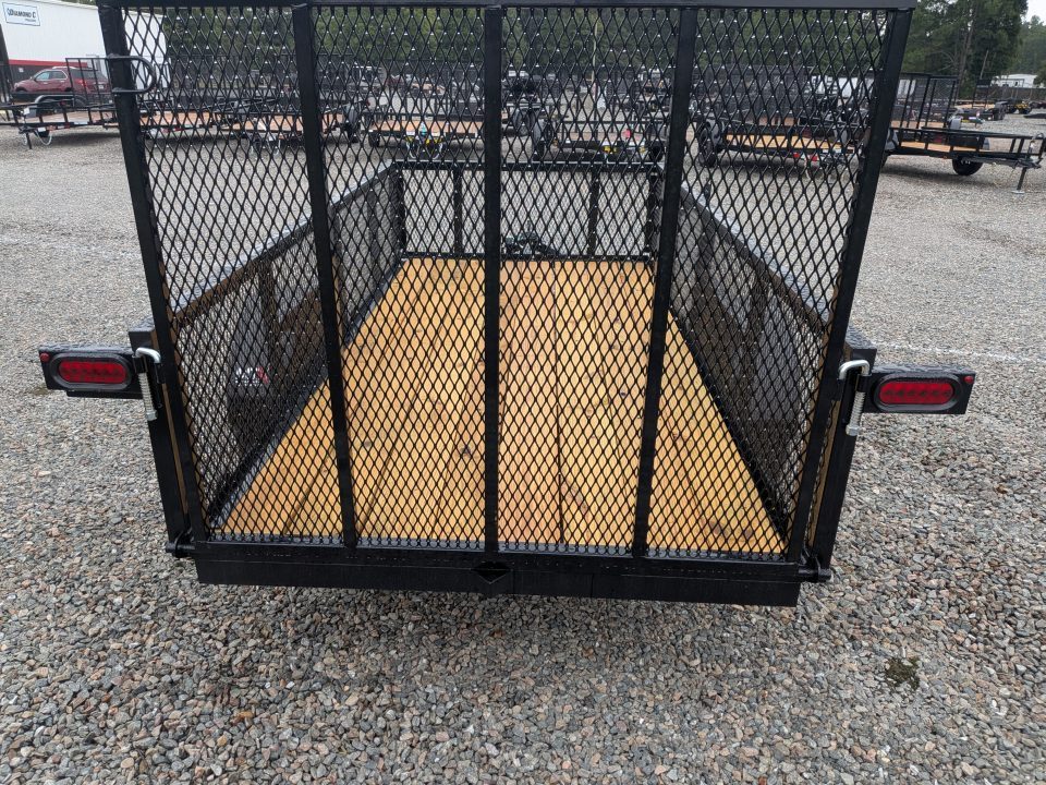 New 2027 MTX Trailers 5x10 w/ 2' Expanded Metal Sides & Tailgate Utility Trailer