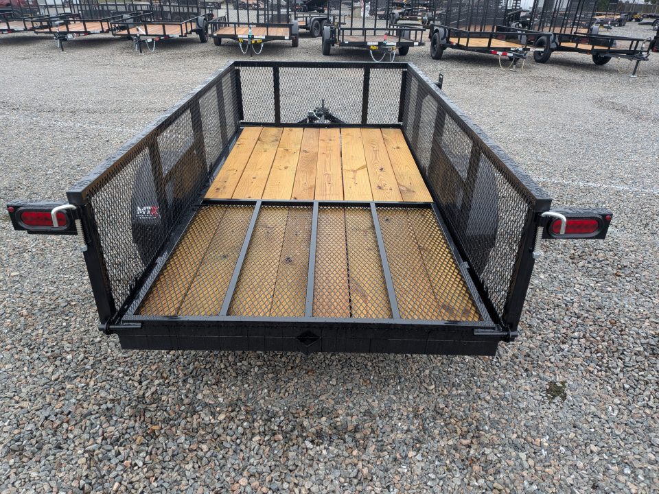 New 2027 MTX Trailers 5x10 w/ 2' Expanded Metal Sides & Tailgate Utility Trailer