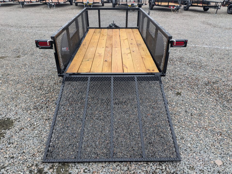 New 2027 MTX Trailers 5x10 w/ 2' Expanded Metal Sides & Tailgate Utility Trailer