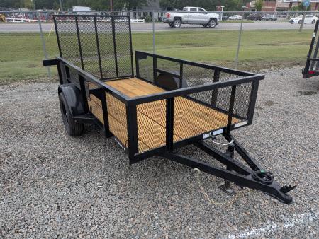 New 2027 MTX Trailers 5x10 w/ 2' Expanded Metal Sides & Tailgate Utility Trailer
