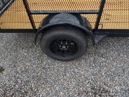 New 2027 MTX Trailers 5x10 w/ 2' Expanded Metal Sides & Tailgate Utility Trailer