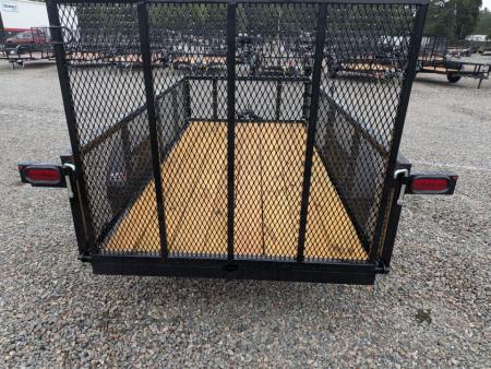 New 2027 MTX Trailers 5x10 w/ 2' Expanded Metal Sides & Tailgate Utility Trailer