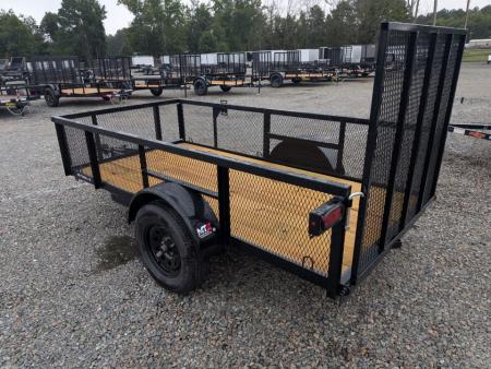 New 2027 MTX Trailers 5x10 w/ 2' Expanded Metal Sides & Tailgate Utility Trailer