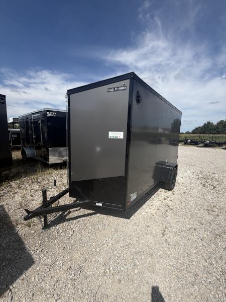 New 2027 US CARGO ENCLOSED ULAFT612SA 6X12 SA RAMP DOOR (GVW:2990) CHARCOAL