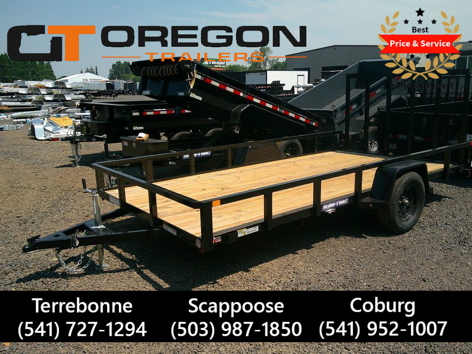New 2027 Sure-Trac 7x14 Tube Top 3K Utility Trailer