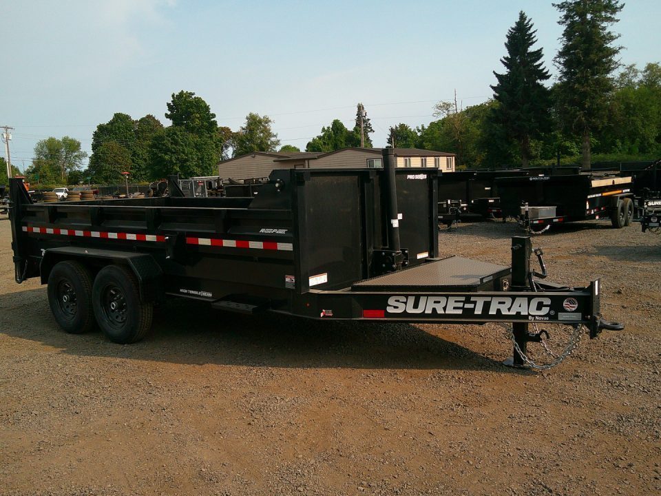 New 2027 Sure-Trac 7x14 Pro Series Telescopic 15.4K Dump Trailer