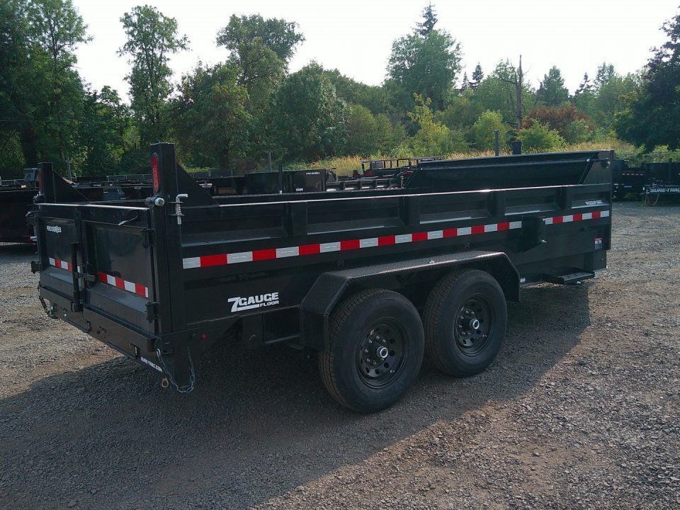 New 2027 Sure-Trac 7x14 Pro Series Telescopic 15.4K Dump Trailer