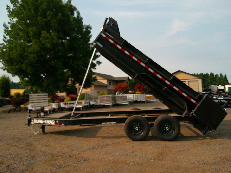 New 2027 Sure-Trac 7x14 Pro Series Telescopic 15.4K Dump Trailer