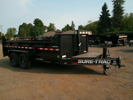 New 2027 Sure-Trac 7x14 Pro Series Telescopic 15.4K Dump Trailer