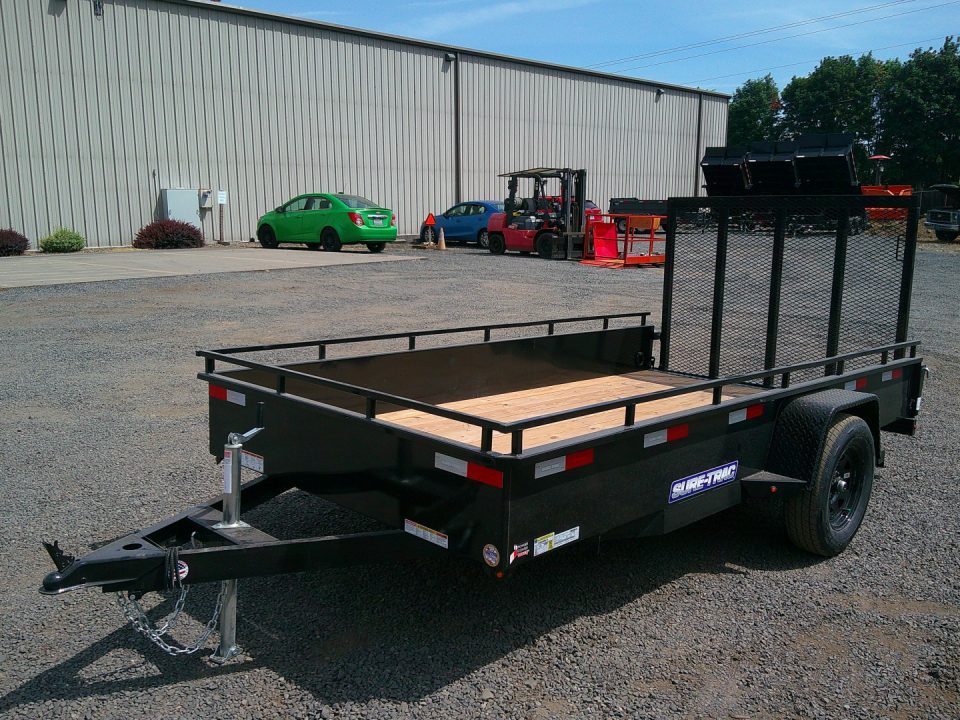 New 2026 Sure-Trac 6x12 Steel High Side 3K Utility Trailer